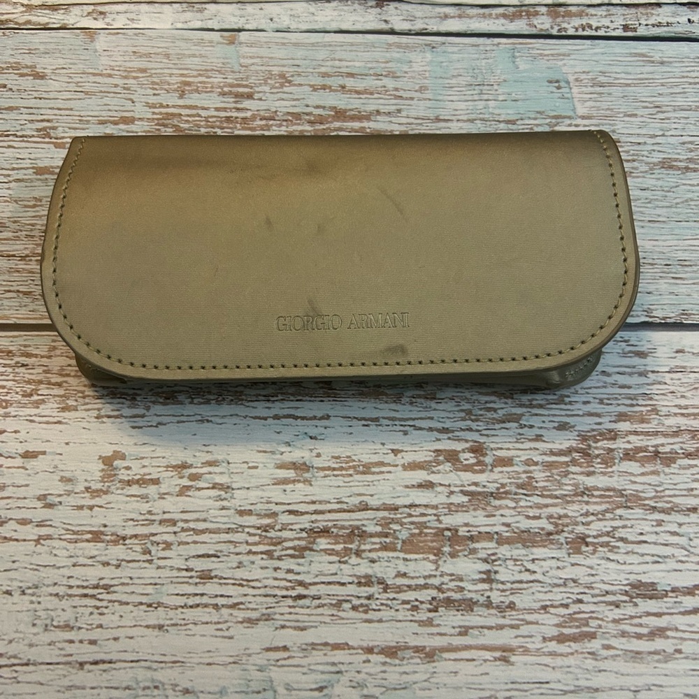 Giorgio Armani Beige Glasses Case